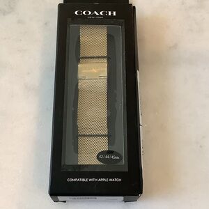 Coach Gold-Tone Mesh Watch Band, Brand New